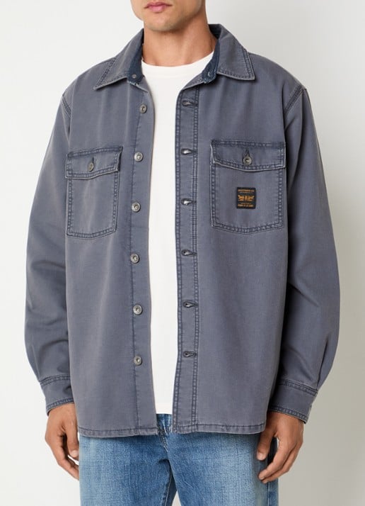 Levi's Overshirt van denim met borstzak