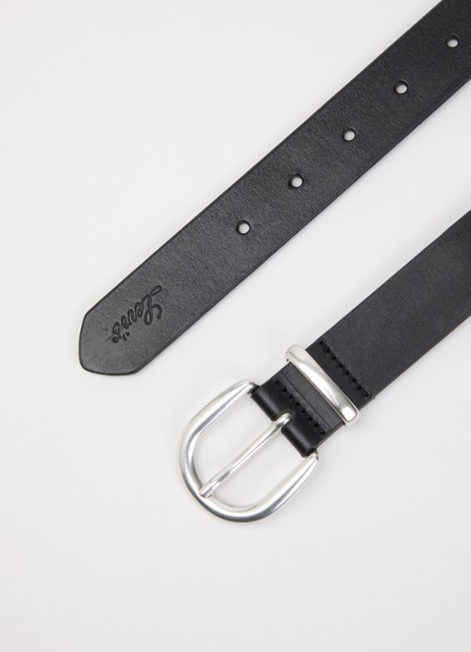 Levi's Phoebe riem van leer - detail 2 zwart