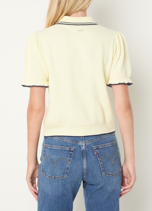 Levi's Polo met stretch - achterkant 2 lichtgeel