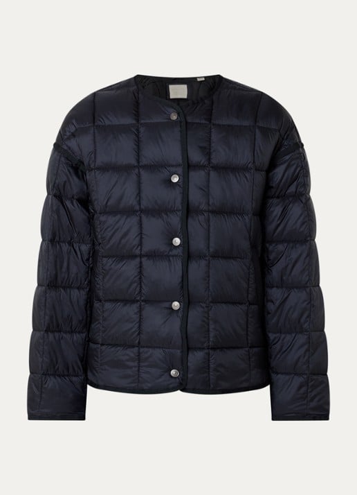 Levi's Poppy jack met quilt patroon en steekzakken - voorkant 3 zwart