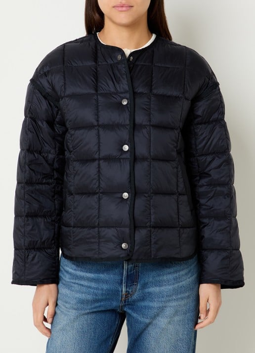 Levi's Poppy jack met quilt patroon en steekzakken
