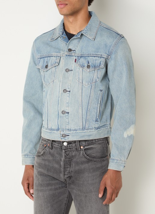Levi's Pride Road Worn spijkerjas met steekzakken - achterkant indigo