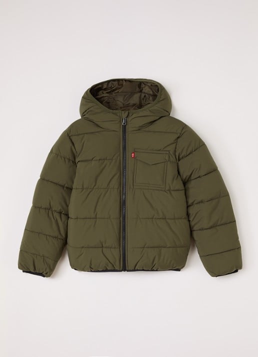 Levi's Puffer jack met logo
