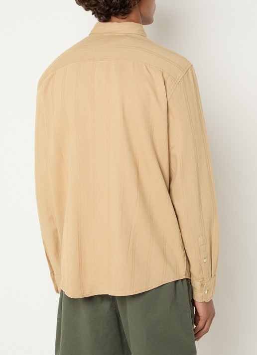 Levi's Regular fit overhemd in linnenblend met logoborduring - achterkant 4 camel