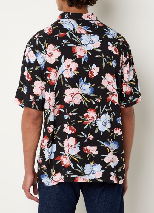 Levi's Regular fit overhemd met bloemenprint en borstzakken - achterkant 3 zwart