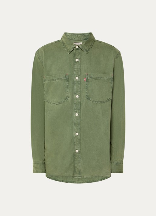 Levi's Regular fit overhemd met borstzak - voorkant 3 lichtgroen