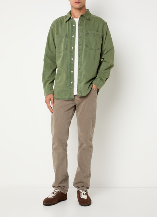 Levi's Regular fit overhemd met borstzak - voorkant 4 lichtgroen