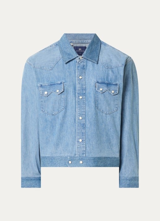 Levi's Regular fit overhemd met borstzakken - voorkant indigo