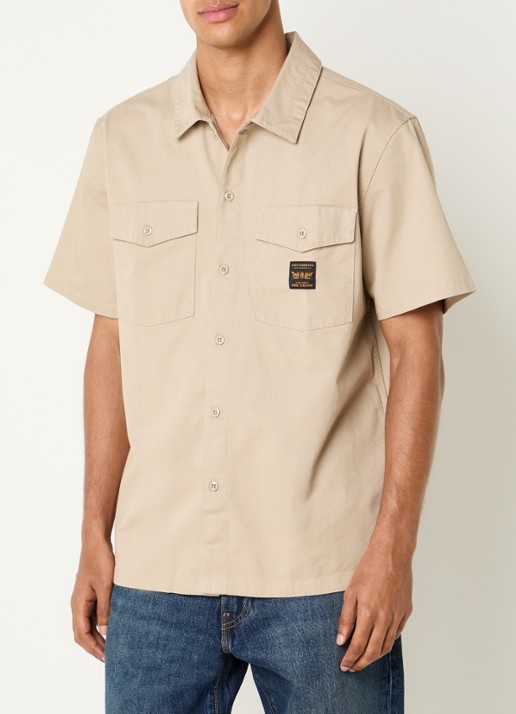 Levi's Regular fit overhemd met logo en borstzakken - detail 4 beige
