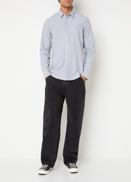 Levi's Regular fit overhemd met logo - voorkant 3 lichtgrijs