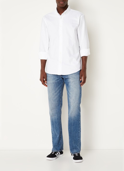 Levi's Regular fit overhemd met logoborduring - voorkant 2 wit