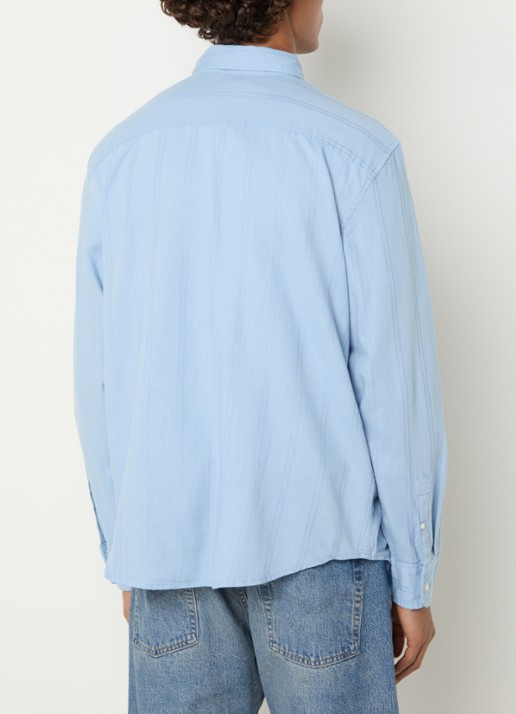 Levi's Regular fit overhemd met logoborduring - achterkant 2 blauwgrijs