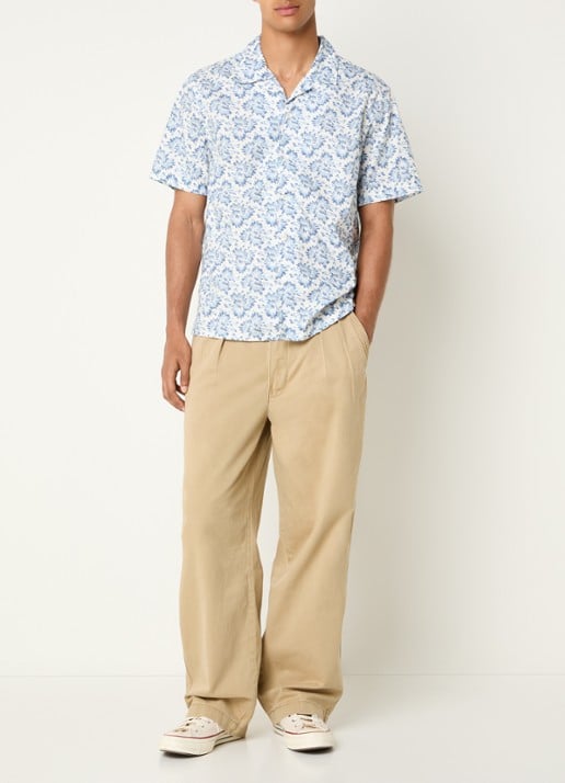 Levi's Regular fit overhemd met print - voorkant 2 staalblauw