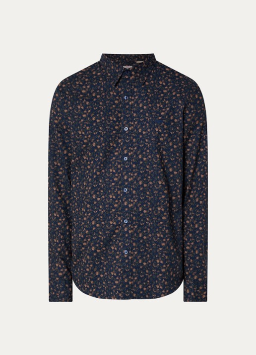 Levi's Regular fit overhemd met print - voorkant 2 donkerblauw