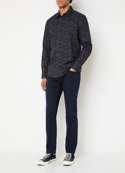 Levi's Regular fit overhemd met print - voorkant 3 donkerblauw