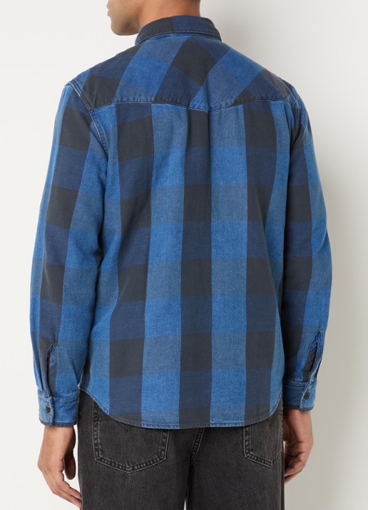 Levi's Regular fit overhemd met ruitdessin - achterkant 3 blauw