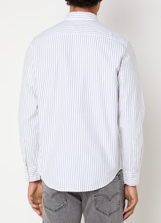 Levi's Regular fit overhemd met streepprint - achterkant 4 wit