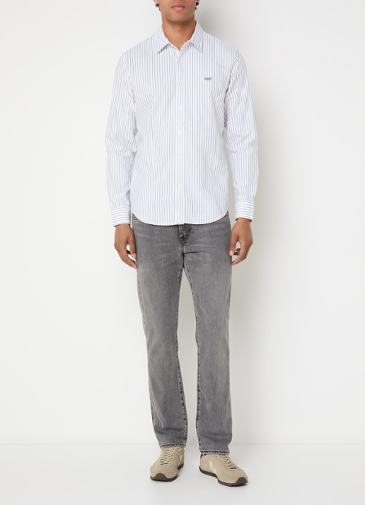 Levi's Regular fit overhemd met streepprint - voorkant 3 wit