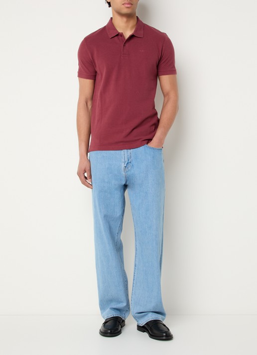 Levi's Regular fit polo met logo - voorkant 4 bordeauxrood