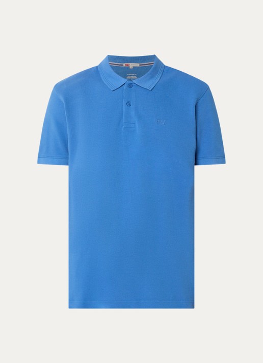 Levi's Regular fit polo met logo - voorkant blauw