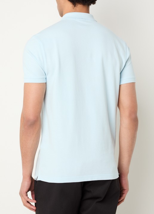 Levi's Regular fit polo met logoborduring - achterkant 4 lichtblauw