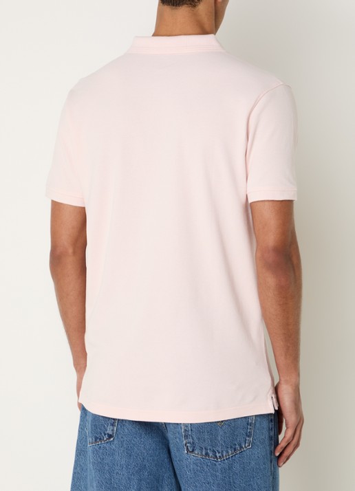 Levi's Regular fit polo met logoborduring - achterkant lichtroze