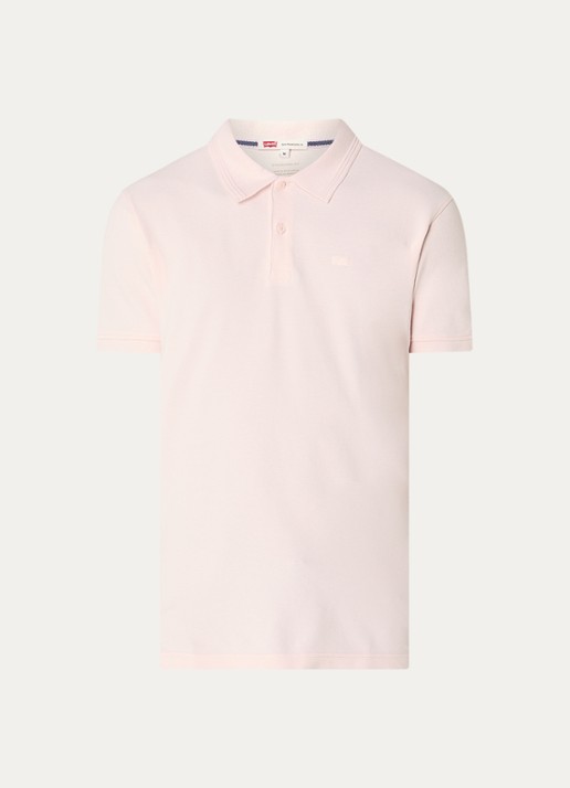 Levi's Regular fit polo met logoborduring - voorkant 3 lichtroze