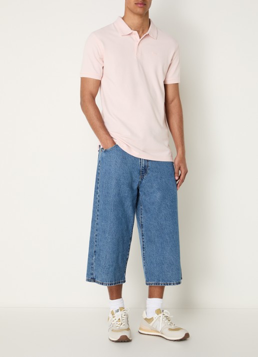 Levi's Regular fit polo met logoborduring - voorkant 4 lichtroze