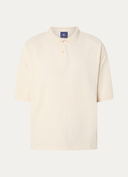Levi's Regular fit polo met stretch - voorkant creme