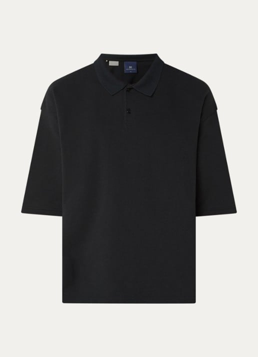 Levi's Regular fit polo met stretch - voorkant 3 zwart