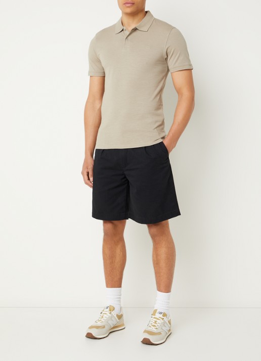 Levi's Regular fit polo met stretch - voorkant 2 khaki
