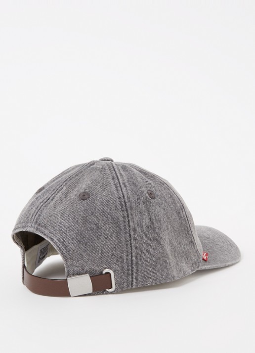 Levi's Relaxed Dad pet van denim met logo - detail 2 grijs
