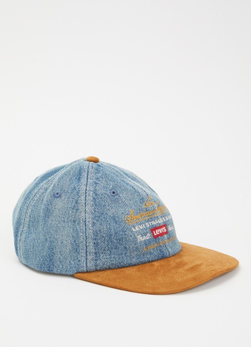 Levi's Relaxed Dad pet van denim met logoborduring