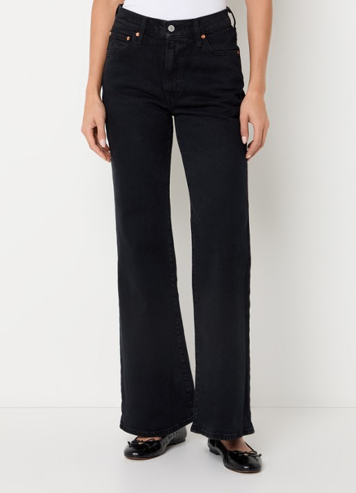 Levi's Ribcage high waist flared jeans met gekleurde wassing