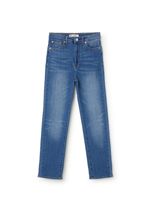 Levi's Ribcage straight leg jeans met stretch - voorkant 2 jeans