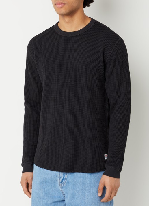 Levi's Ribgebreide trui met logo