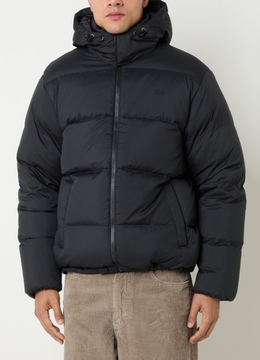 Levi's Rockwell pufferjack met steekzakken - detail 4 zwart
