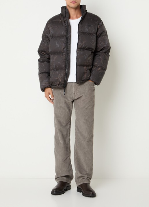 Levi's Rockwell pufferjack met steekzakken - voorkant 3 donkerbruin