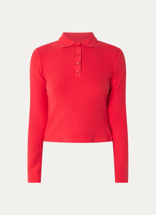 Levi's Rory trui met polokraag - voorkant rood