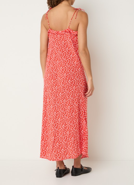 Levi's Sarita midi jurk met print - achterkant 3 rood