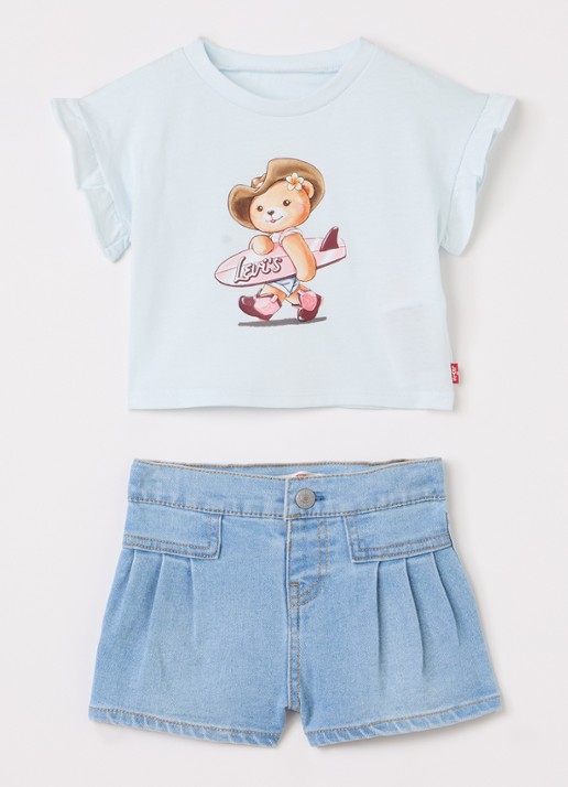 Levi's Set van T-shirt met korte broek 2-delig