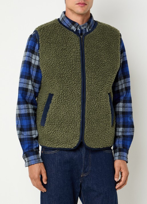 Levi's Sherpa bodywarmer van teddy met steekzakken