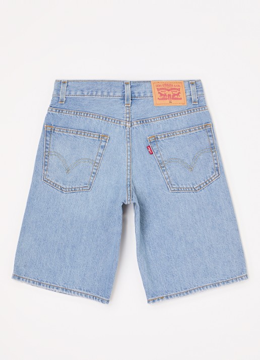 Levi's Skate straight leg korte broek van denim - voorkant 2 indigo