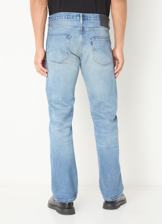 Levi's Slim fit jeans met medium wassing - achterkant indigo