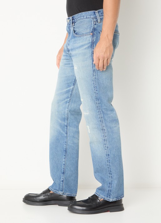 Levi's Slim fit jeans met medium wassing - detail 3 indigo