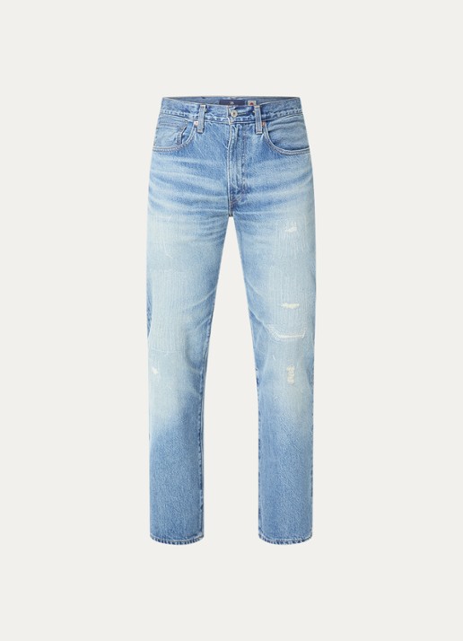 Levi's Slim fit jeans met medium wassing - voorkant 4 indigo
