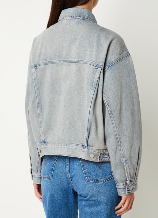 Levi's Spijkerjas met borstzakken - achterkant 4 grijs