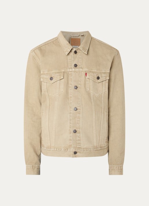 Levi's Spijkerjas met borstzakken - voorkant 3 beige