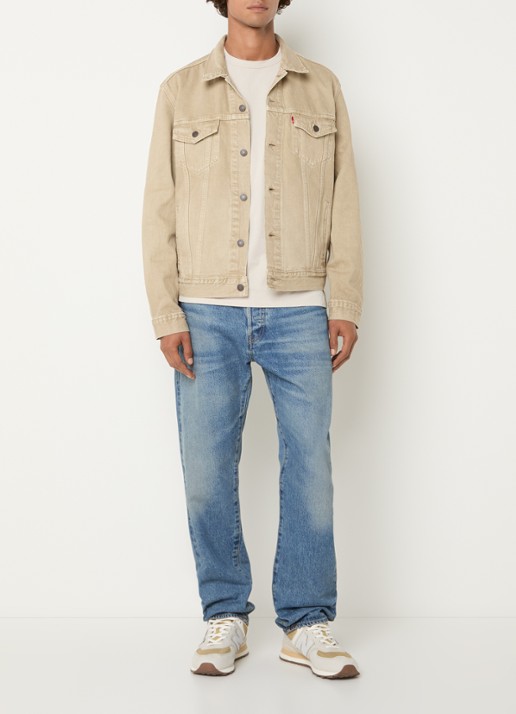 Levi's Spijkerjas met borstzakken - voorkant 4 beige