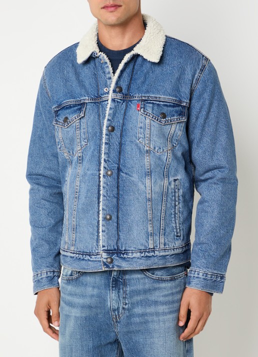 Levi's Spijkerjas met details van teddy en borstzakken